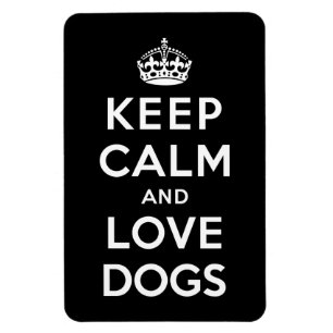Behalt Ruhe und Liebe Hunde Magnet