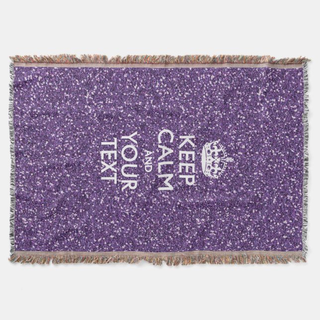 Behalt Ruhe und Lila Mauve Decke (Vorderseite)