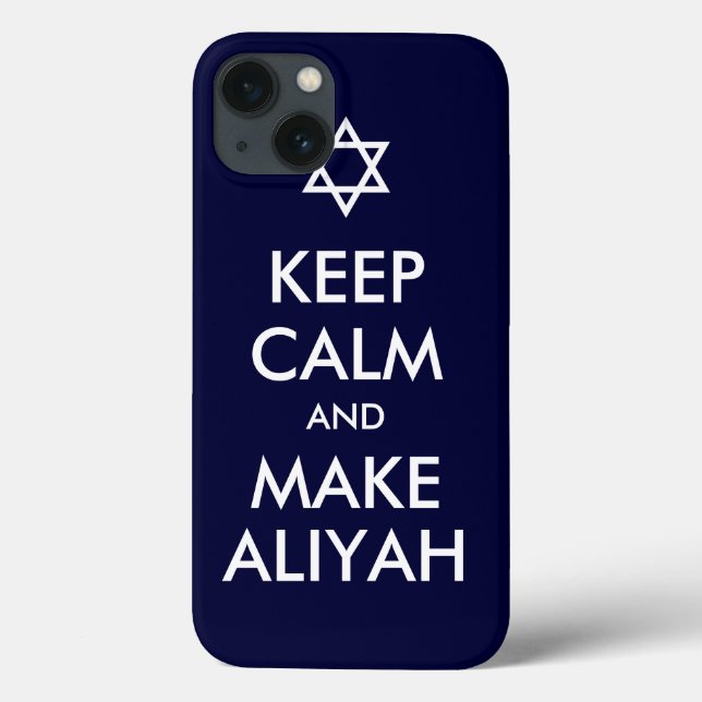 Behalt Ruhe und mache Aliyah Case-Mate iPhone Hülle (Rückseite)