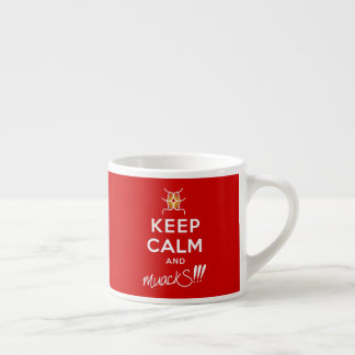 Behalt Ruhe und MuackS!!! Red&White Espressotasse