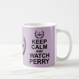 Behalt Ruhe und Perry Rechtlicher Spaß Kaffeetasse