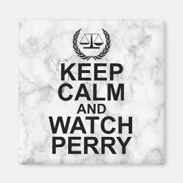 Behalt Ruhe und Perry  Rechtlicher Spaß Magnet