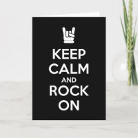 Behalt Ruhe und Rock On