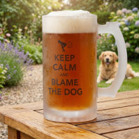 Behalt Ruhe und Schuld am Hund