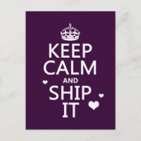 Behalt Ruhe und Ship It (Herz) (in beliebiger Farb