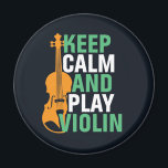 Behalt Ruhe und spiele Geige Vintag Violinist Magnet<br><div class="desc">Vintages Retro-Orchestermusik-Fan-Design für diejenigen,  die in einer Musikband oder Symphonie Streichmusikinstrument spielen. Coole klassische Musik Liebesartikel für Violist,  Violinist,  Musiker und Künstler. Ideal für Geigenlehrer,  Orchesterfans und diejenigen,  die Liebe haben,  Geige oder Liebe zu spielen. Große Souvenirs,  Weihnachtsgeschenk und Geburtstagsgeschenk für Familien und Freunde.</div>