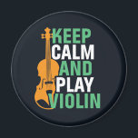 Behalt Ruhe und spiele Geige Vintag Violinist Magnet<br><div class="desc">Vintages Retro-Orchestermusik-Fan-Design für diejenigen,  die in einer Musikband oder Symphonie Streichmusikinstrument spielen. Coole klassische Musik Liebesartikel für Violist,  Violinist,  Musiker und Künstler. Ideal für Geigenlehrer,  Orchesterfans und diejenigen,  die Liebe haben,  Geige oder Liebe zu spielen. Große Souvenirs,  Weihnachtsgeschenk und Geburtstagsgeschenk für Familien und Freunde.</div>