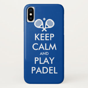 Behalt Ruhe und spiele pdel Tennis iPhone X Cover