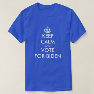 Behalt Ruhe und stimme für Biden-Demokratisches Pa T-Shirt
