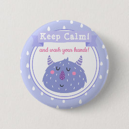 Behalt Ruhe und wasche dir die Hände! Stopp des Co Button