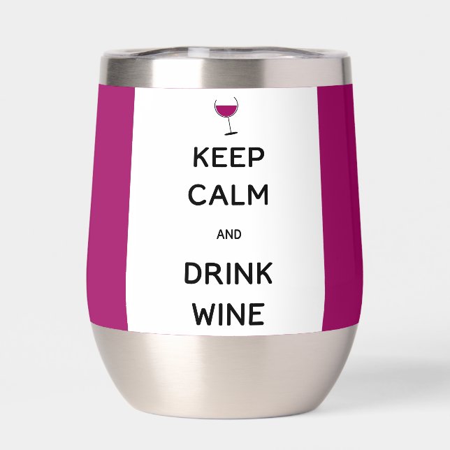 Behalt Ruhe und Wein trinken (Rückseite)