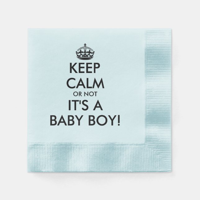 Behalt ruhig, es ist ein Baby-Kind-lustige Babydus Serviette (Vorderseite)
