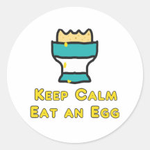 Behalt ruhig essen ein Ei