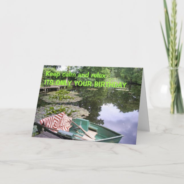 Behalt ruhig, humerisch karte (Vorderseite)