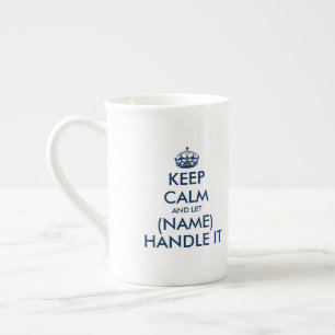 Behalt ruhig und behandle es 10-Unzen-Tasse Prozellantasse
