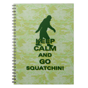 Behalt ruhig und gehe Squatchin Notizblock