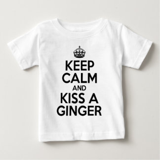 Behalt ruhig und küss einen Ingwer Baby T-shirt