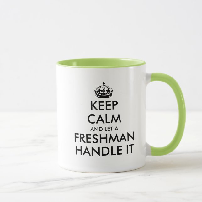 Behalt ruhig und lass einem Frischmann, der mit de Tasse (Rechts)