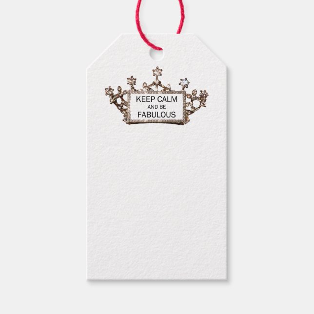 "Behalt ruhig und sei fabelhaft" Geschenkanhänger (Vorderseite)