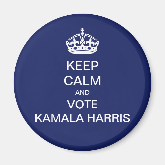 Behalt ruhig und stimme Kamala Harris Magnet (Vorne)