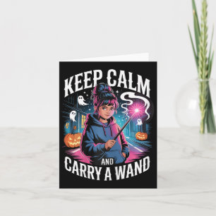 Behalt ruhig und trage ein Wand Teen Girl Hallowee Karte