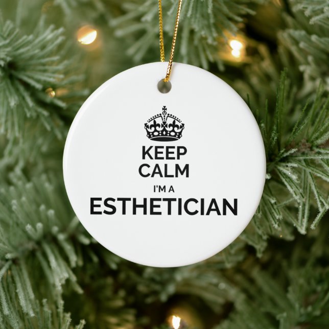 Behalt ruhig zu sein, ich bin ein Ästhetiker Keramik Ornament (Baum)