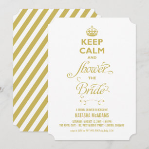 Behalt ruhige Dusche The Bride Funny Brautparty Einladung