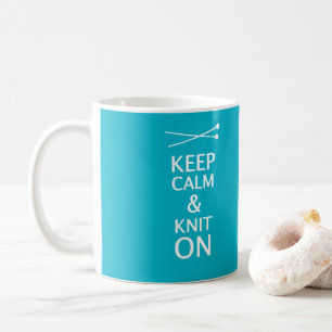 Behalt ruhigen Strick auf {Dark} Kaffeetasse