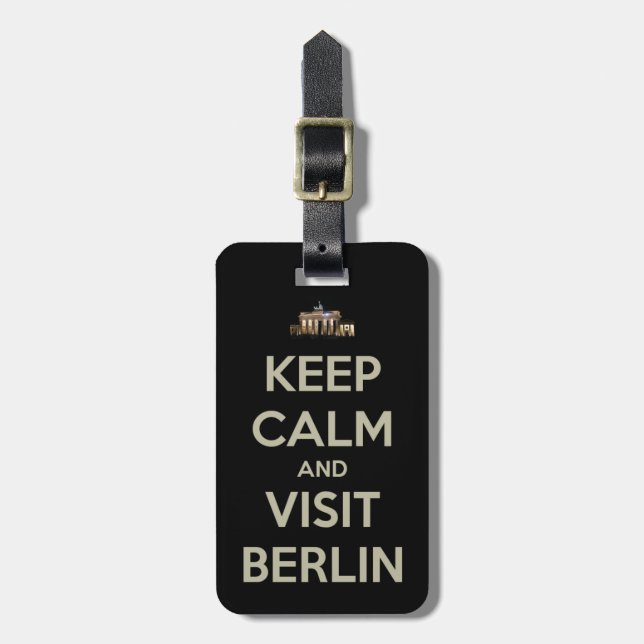 behalt ruhiger Besuch berlin Gepäckanhänger (Vorderseite vertikal)