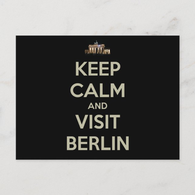 behalt ruhiger Besuch berlin Postkarte (Vorderseite)