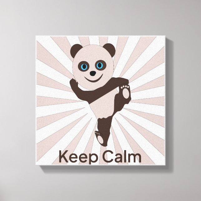 behalt ruhiger Panda Leinwanddruck (Vorderseite)