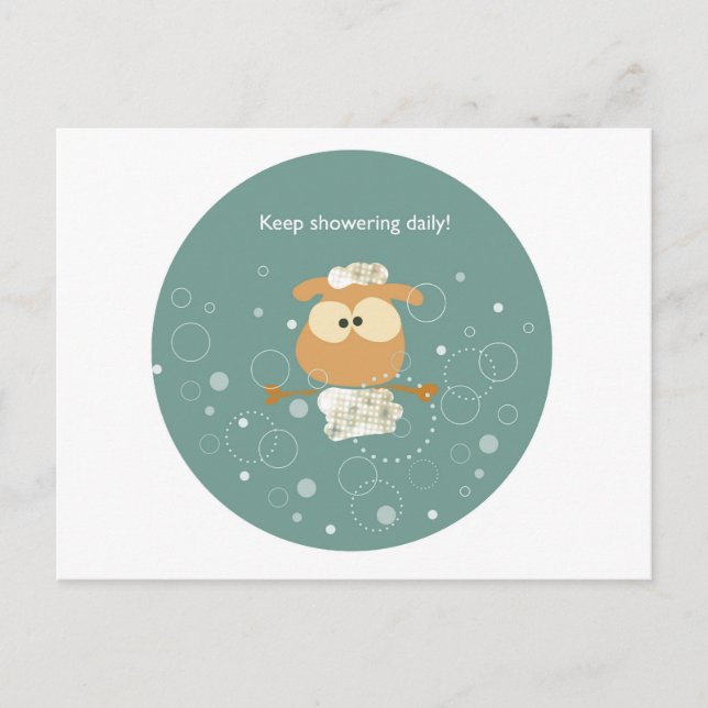 Behalt täglich duschen! postkarte (Vorderseite)