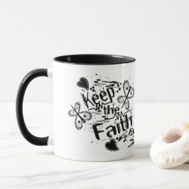 Behalt the Faith Retro Graffiti Christlich Coffee  Tasse