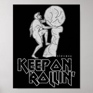 Behalt über Rollin Griechischer Mythos von Sisyphu Poster