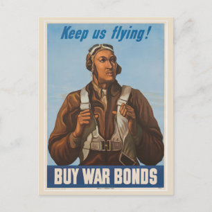 Behalt uns fliegen! postkarte