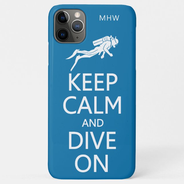 Behalt von Calm & Dive auf kundenspezifischen Mono Case-Mate iPhone Hülle (Rückseite)