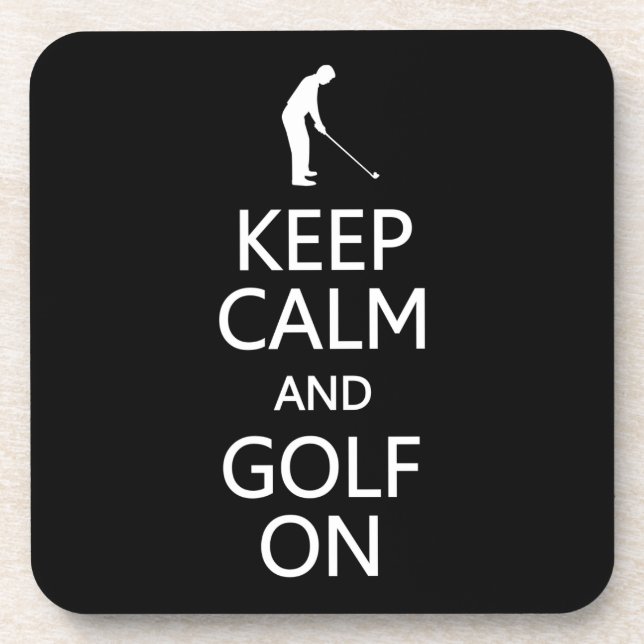 Behalt von Calm & Golf auf Untersetzer mit Sonderf (Vorderseite)