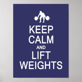 Behalt von Calm & Lift Gewichten nach Maß Poster