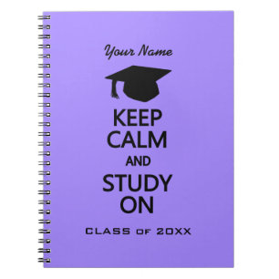 Behalt von Calm & Study On custom color notebook Notizblock