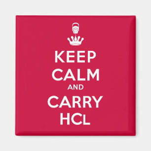 Behalt von Calm und Carry HCl- Geologie Magnet