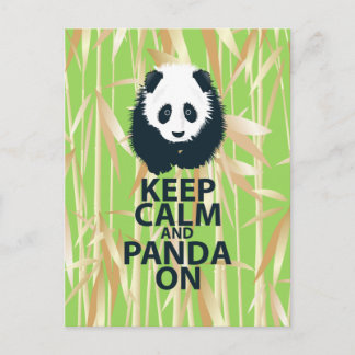 Behalt von Calm und Panda auf Original Design Prin Postkarte