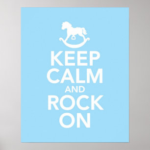 Behalt von Calm und Rock On Print oder Poster
