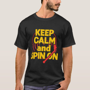 Behalt von Calm und S auf Vinyl Record analoge Mus T-Shirt