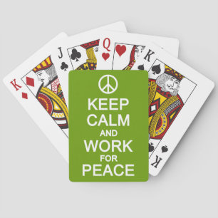 Behalt von Calm & Work for Peace Spielkarten