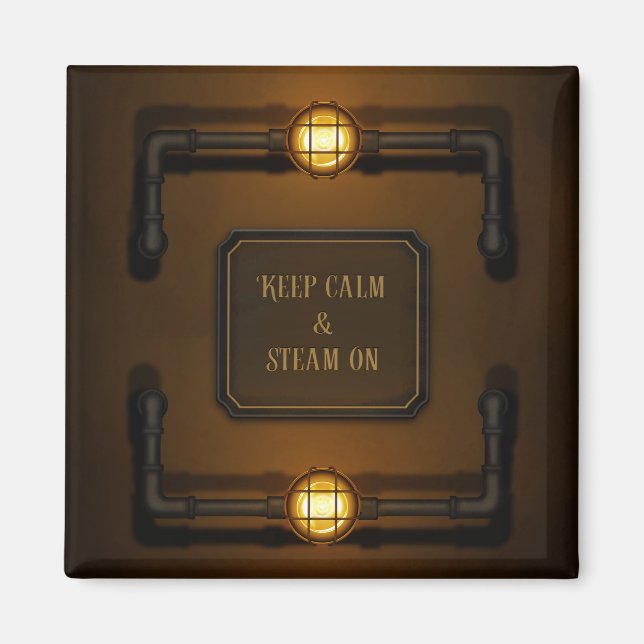 "Behalt von Ruhe und Dämpfung" Magnet (Vorne)