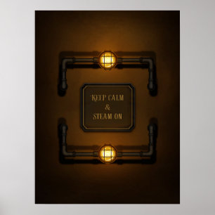 "Behalt von Ruhe und Dämpfung" Poster