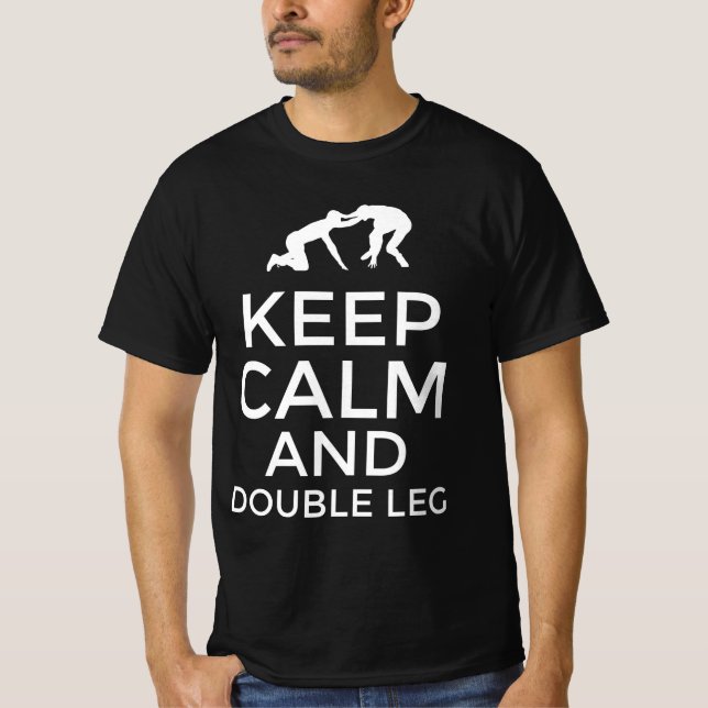 Behalt von Ruhe und Doppelfuß T-Shirt (Vorderseite)