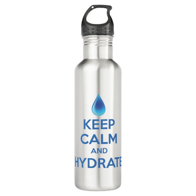Behalt von Ruhe und Hydrat Trinkflasche (Vorderseite)