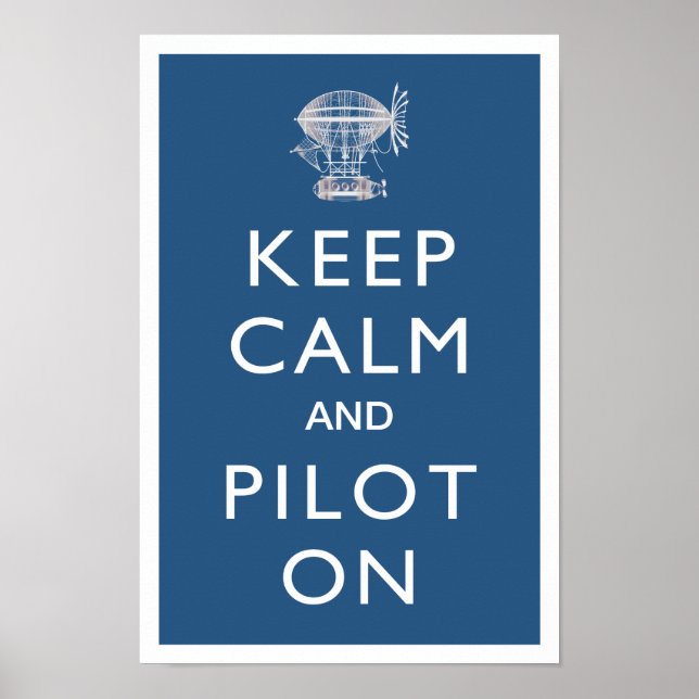 Behalt von Ruhe und Pilot auf Steampunk startbar - Poster (Vorne)