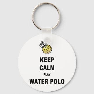 Behalt von Ruhe und Play Water Polo Produkten Schlüsselanhänger